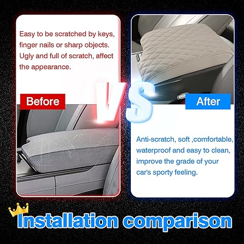 Miniatura 6 de Autorder Funda de consola central para Hyundai Palisade 2020-2025, accesorios para reposabrazos, funda de espuma viscoelástica, cojín de soporte