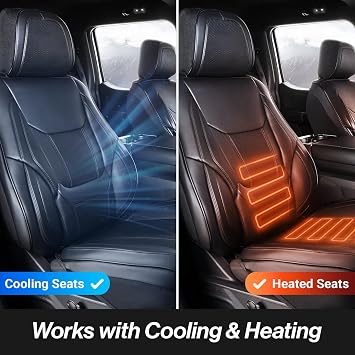 Coverland Custom Car Seat Covers Compatible with 2021-2026 Volkswagen ID.4 Bucket Seats - Premium Leather Non-Slip Memory Foam Waterproof Seat Cover Custom fit Interior Protector [Full Set-Black]