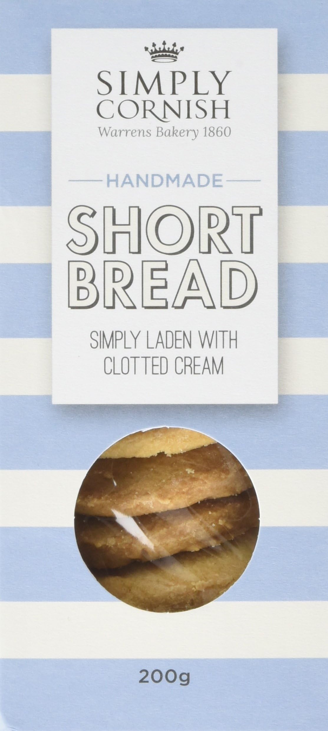 Simply Cornish Clotted Cream Shortbread 200 g (Pack of 6)