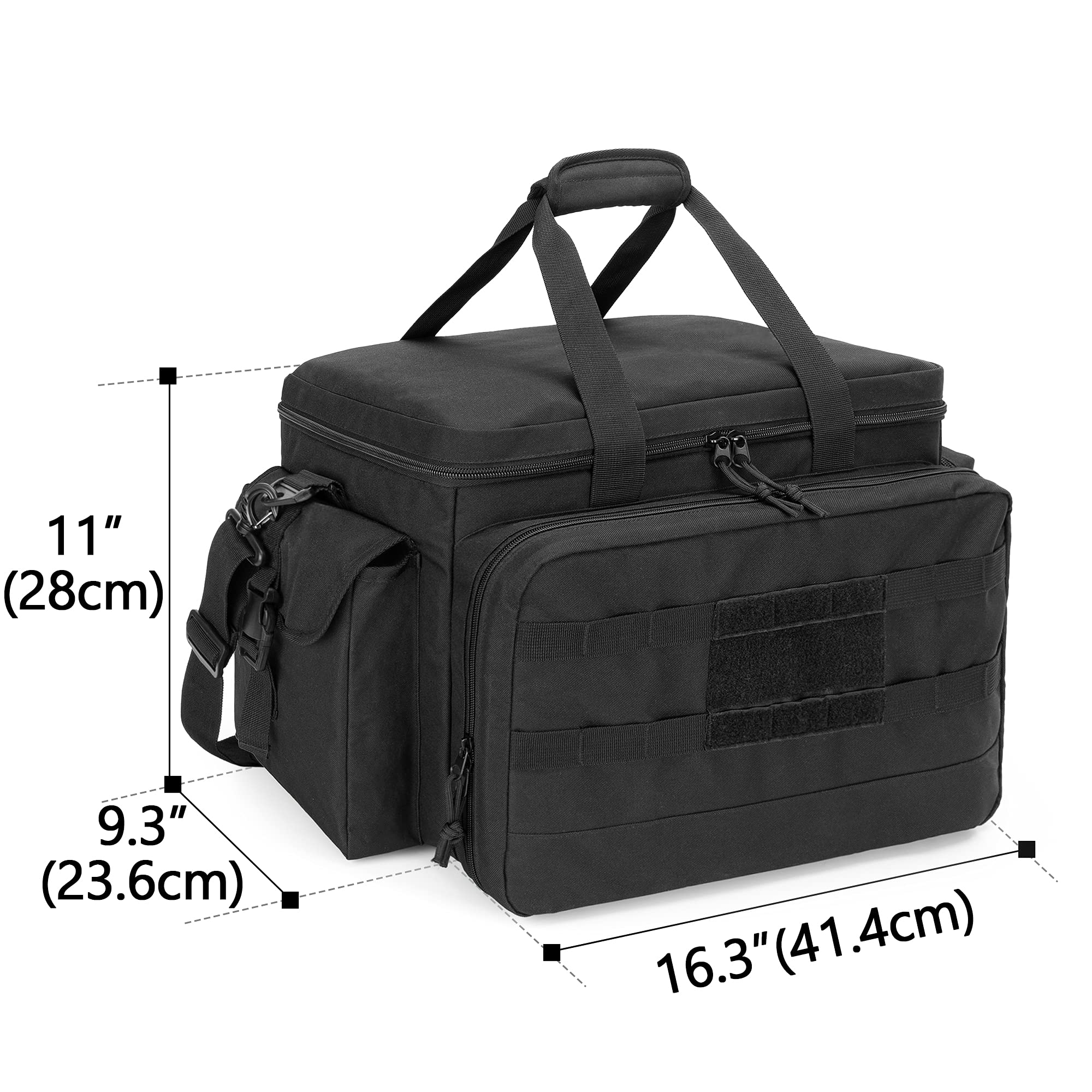 Samdew Taktische Tasche, Security Tasche für Polizei-Ausrüstung mit 15,6 Zoll Laptop-Schicht, MOLLE-Kompatibel
