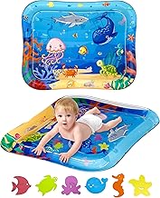A aBlumen Water Mat Bebeil Eveil, Inflatable Tummy Time Mat 95 x 76 cm XXL Large Water Mat Baby Sensory Mat for Baby Toy 3 6 9 12 Months