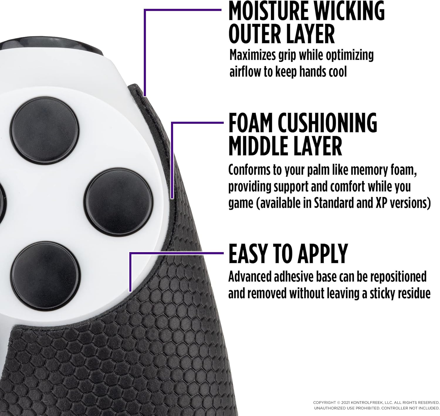 KontrolFreek FPS Freek Battle Royale Nightfall Performance Kit for PlayStation 4 Controller (PS4) | Includes Performance Thumbsticks and Performance Grips | Black : Video Games