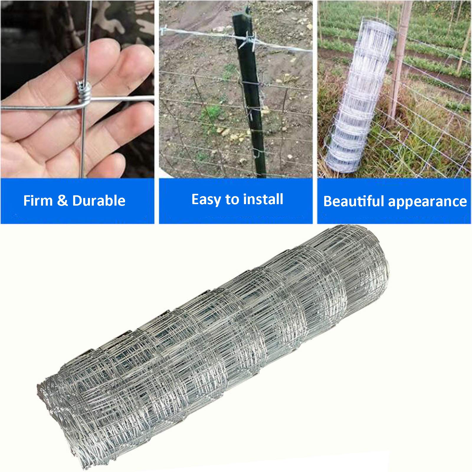 Stock Fencing Livestock Fence L8/80/15 Stock Wire Fence 80cm X - View #2
