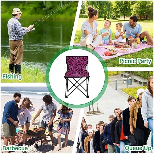 Miniatura 7 de Gredecor Silla de camping ultraligera, silla plegable portátil y duradera con bolsa de transporte y para campamento al aire libre, viajes, playa,