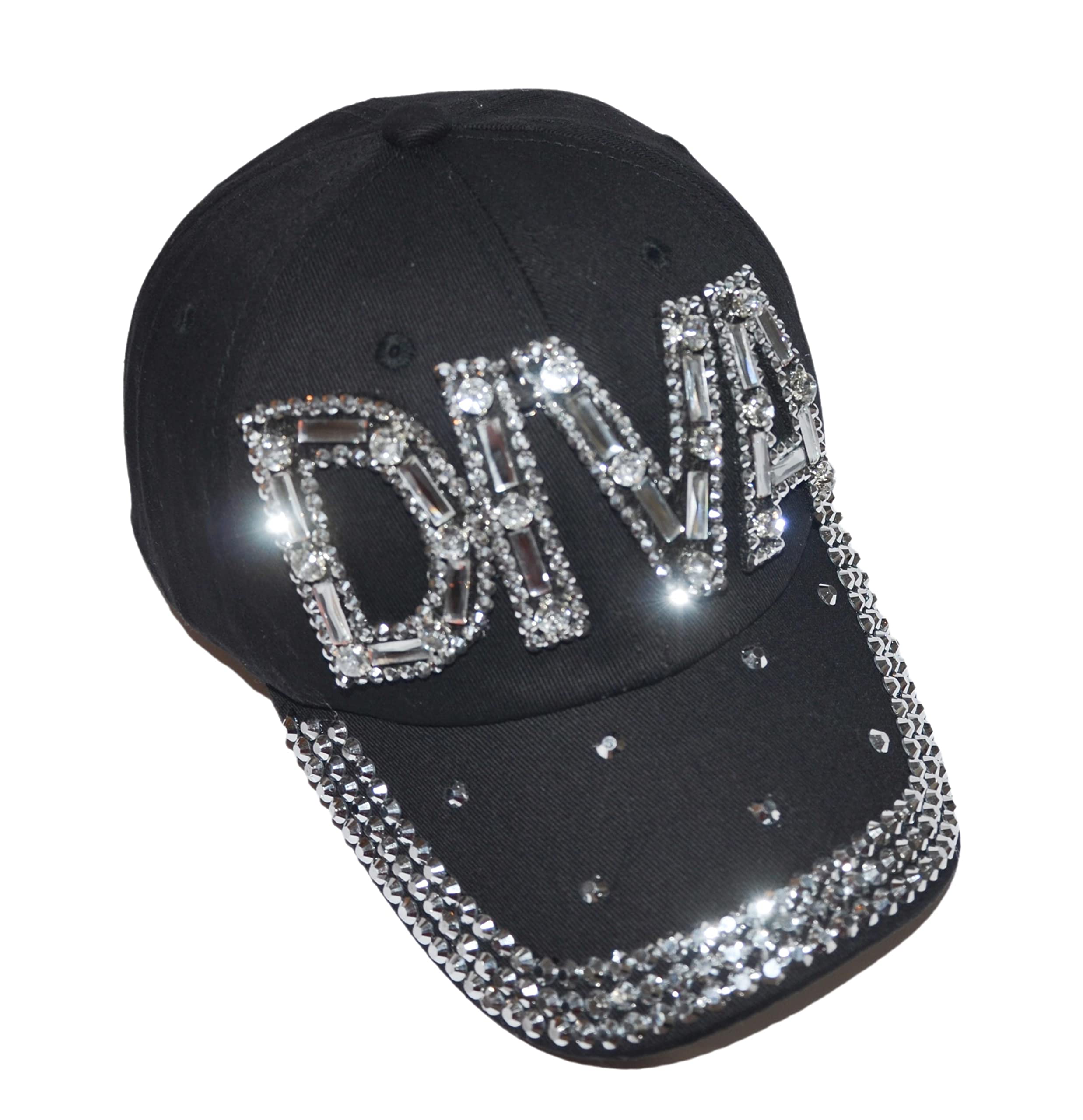 Bling Diva Baseball Hats for Women, Trendy Trucker Hat, Rhinestone Sparkle Ball Cap, Black Baseball Caps with Words, Diva (Black), One size