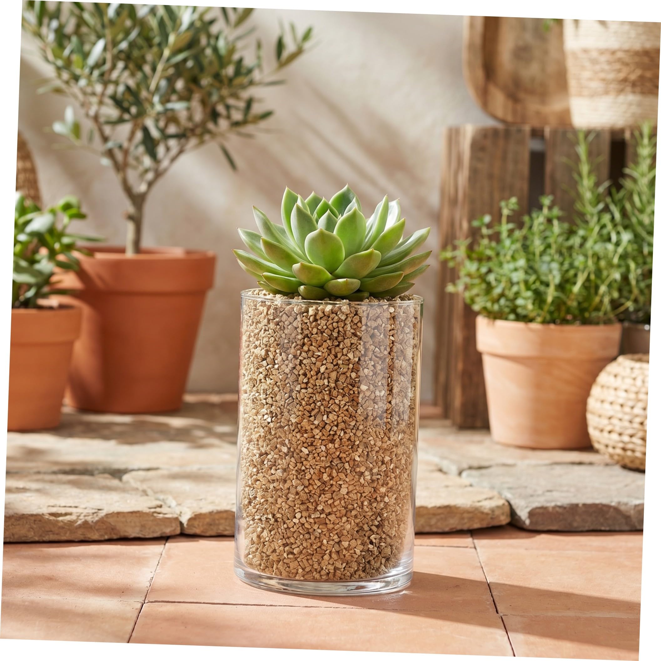 Granuli per Piante e Funghi per Giardinaggio Interno ed Esterno Materiale Leggero e Traspirante di Vermiculite per Vaso e Coltivazione