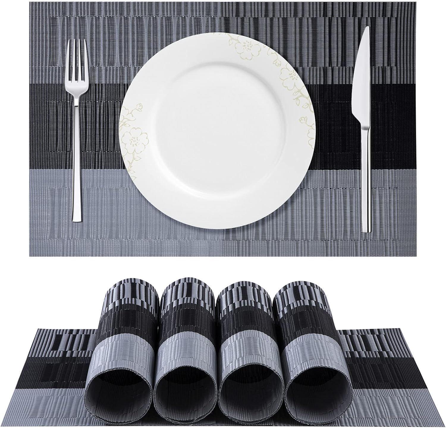 Premium Table Mat Set of 4 | Waterproof Dining Placemats for Home & Kitchen