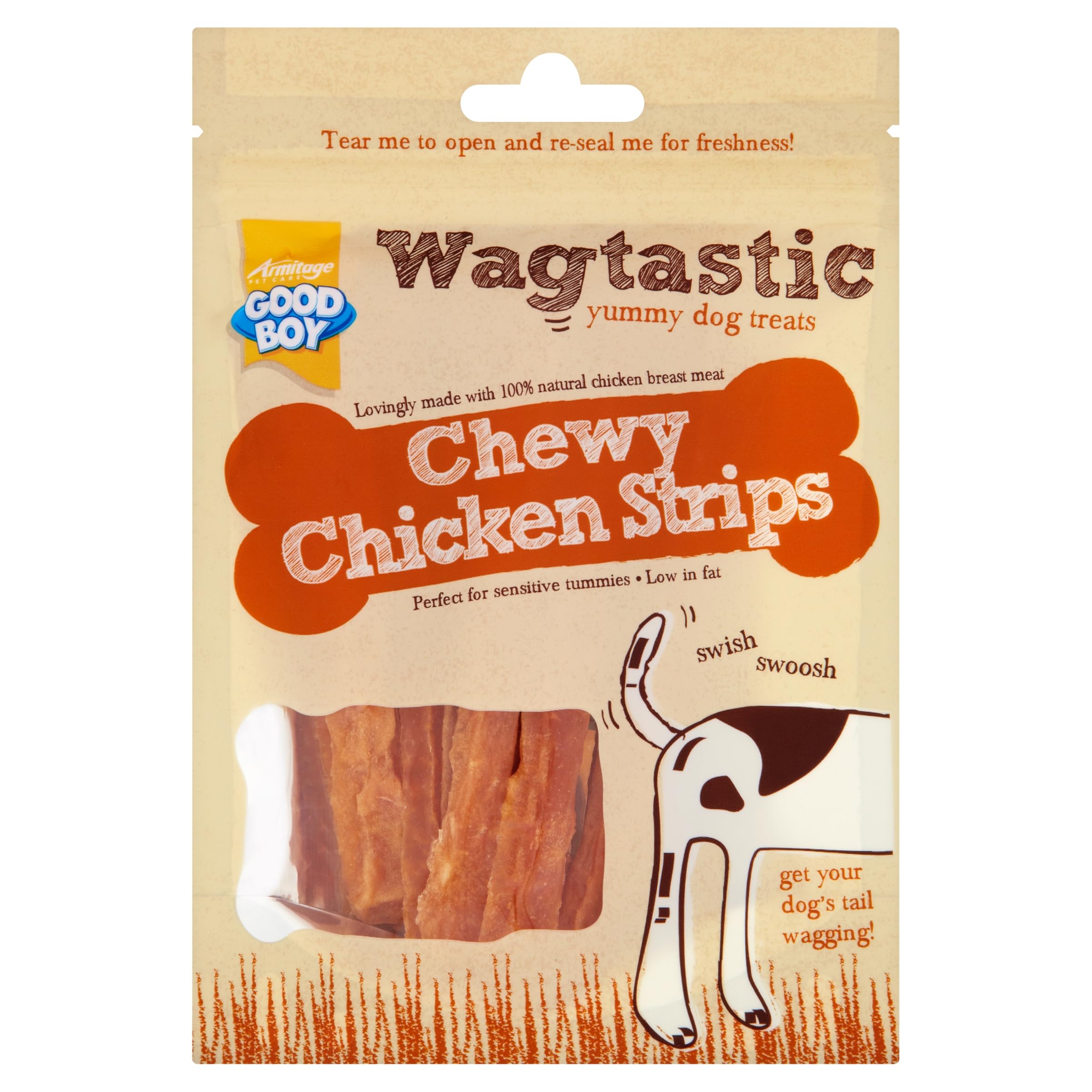 Dog Treats Chicken Strips (80g)