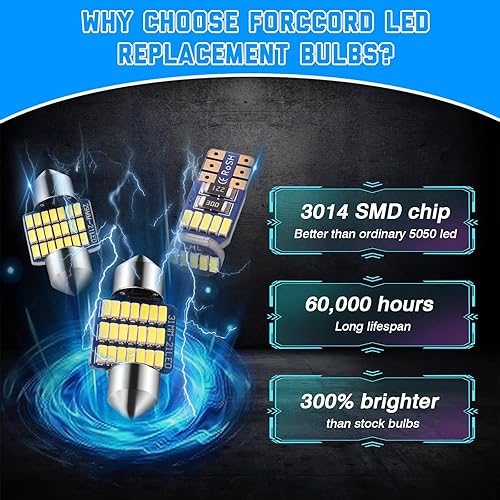 Miniatura 6 de Luces LED interiores para Nissan Pathfinder R53 de 5 generación 2022-2025 2026, paquete de bombillas LED para accesorios, 6500 K, luces blancas