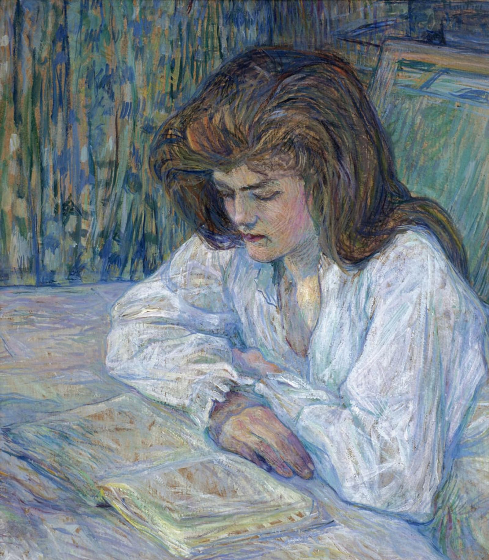 POSTERIIk Vintage Print Pop Art Landscape Artwork the Reader by Henri De Toulouse Lautrec Art Prints for Office Home Decor 60x90cm