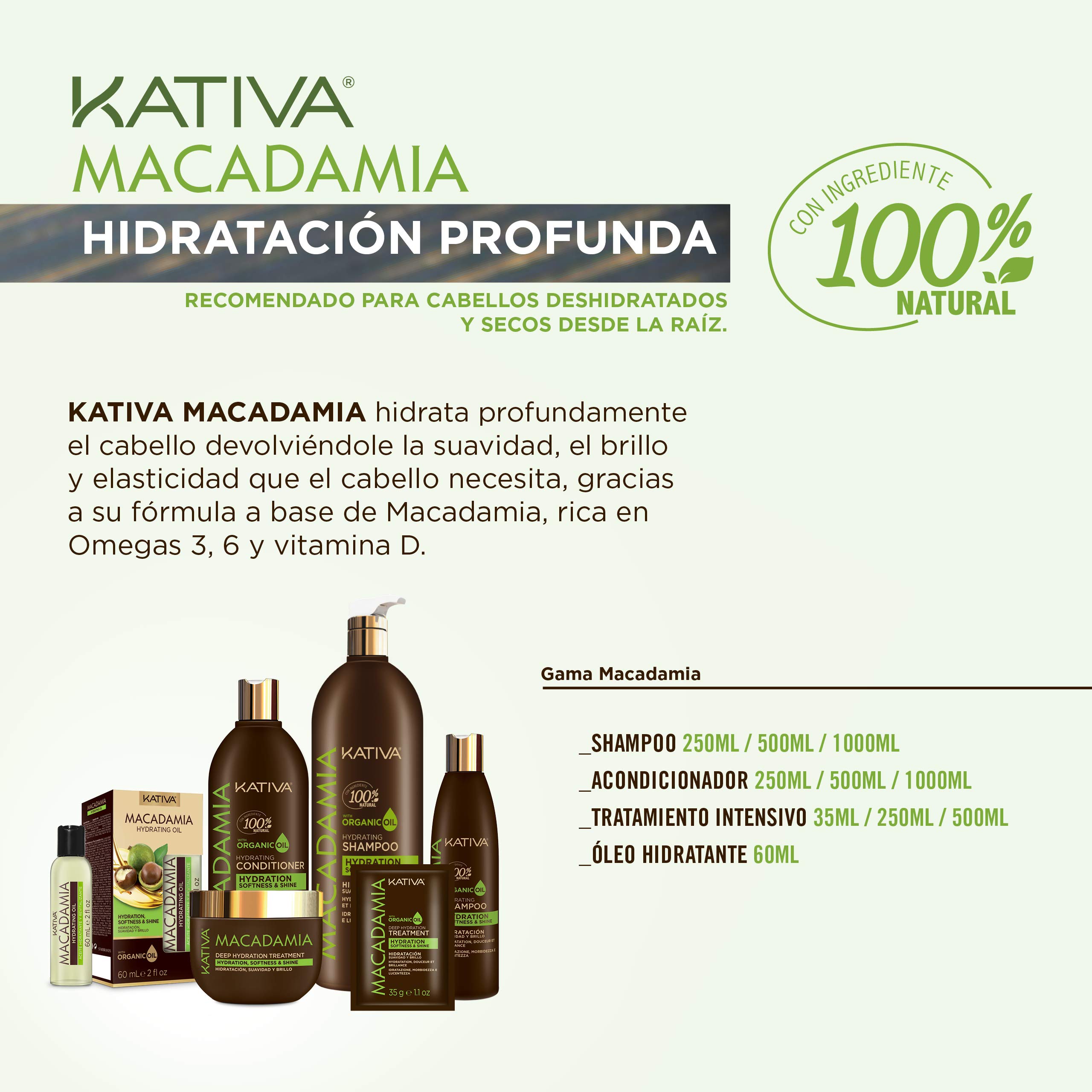 Image secondaire de Kativa - Aceite Hidratante Macadamia 60 ml.
