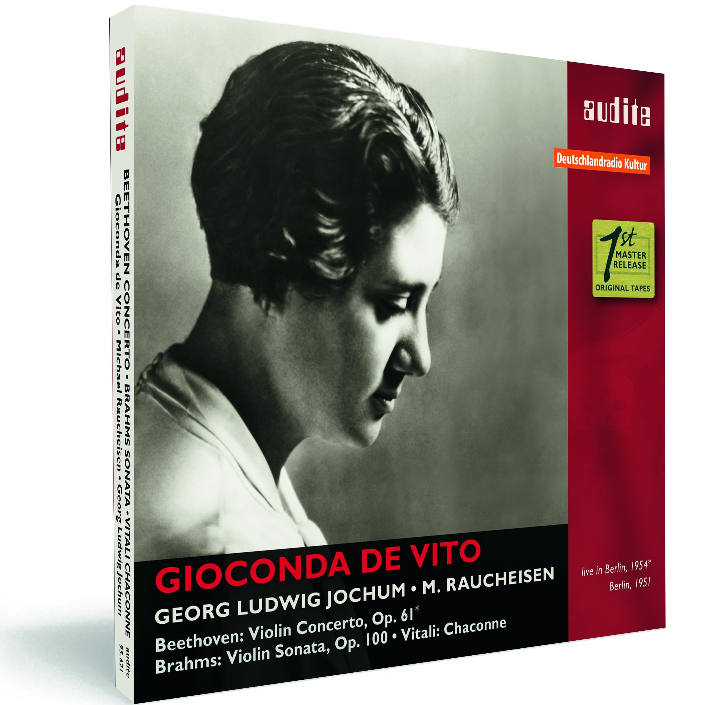 Gioconda De Vito Plays Beethoven, Brahms & Vitali