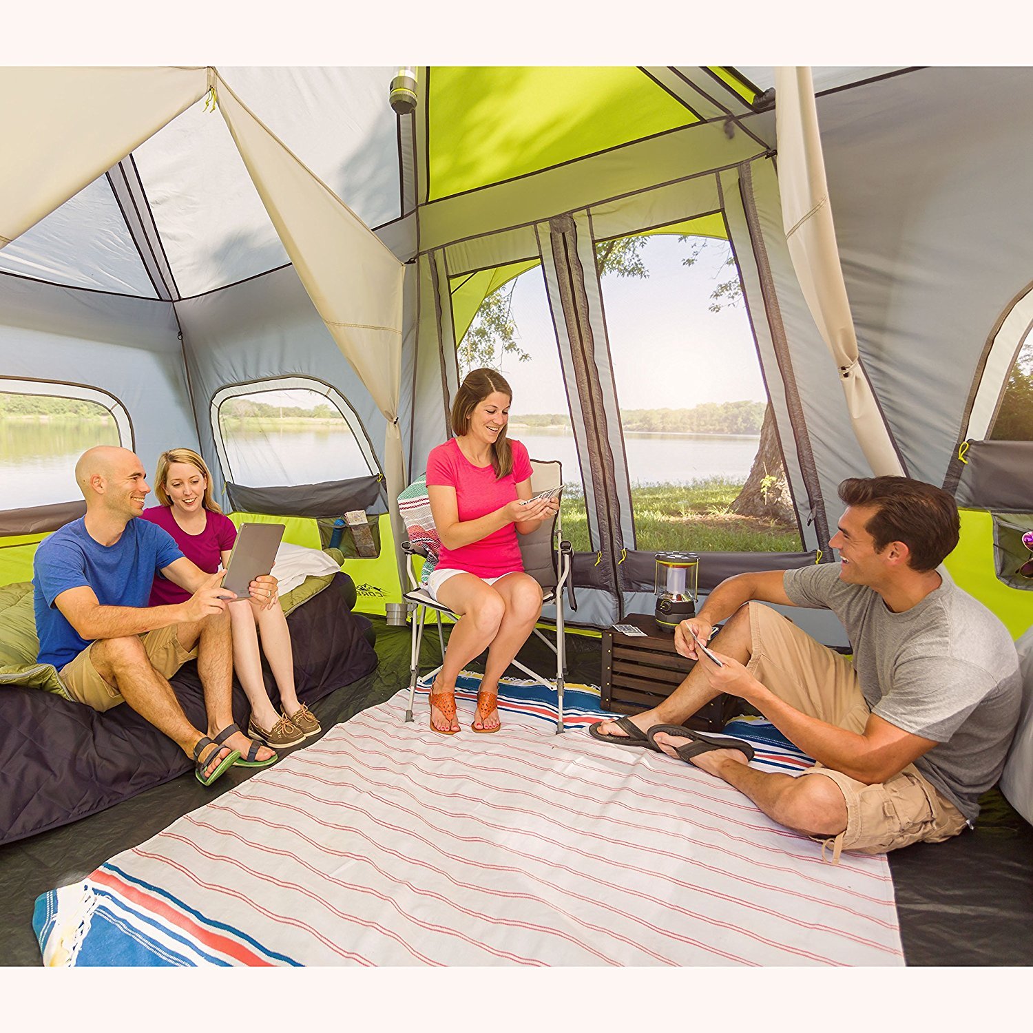 Amazon.co.jp: CORE 12 Person Instant Cabin Tent - 18' x 10' [並行