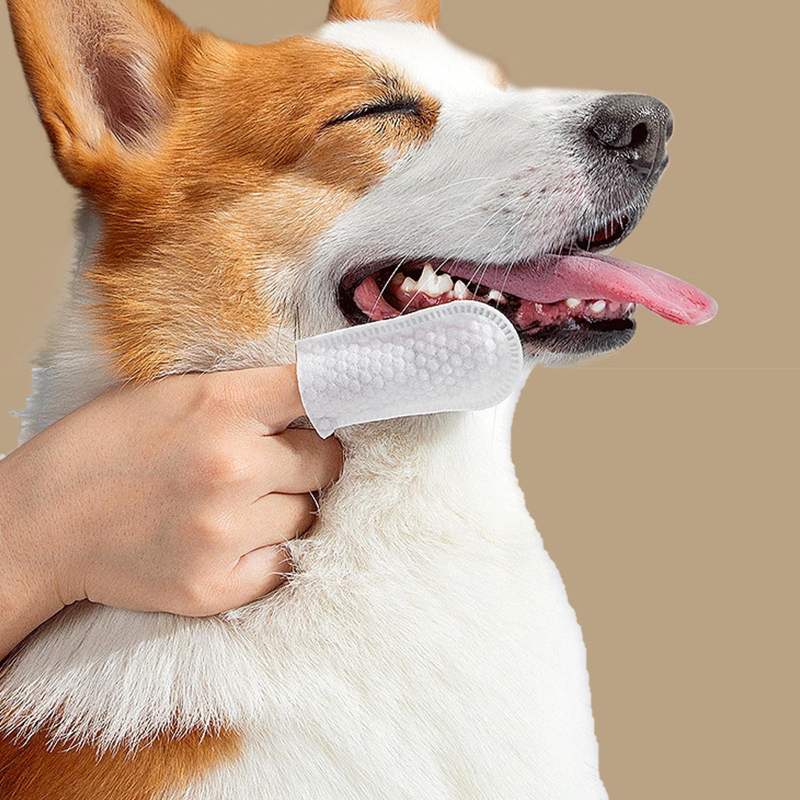 Pet Finger Wipes, Dog Ear Wipes for Dog Ear Infection Treatment, Gentle and Safe Pet Ear Cleaning Ear Cleaner for Allergies and Itching, Pet Dental Finger Wipes for Dogs and Cats, Furry Animals 50pcs - image 6