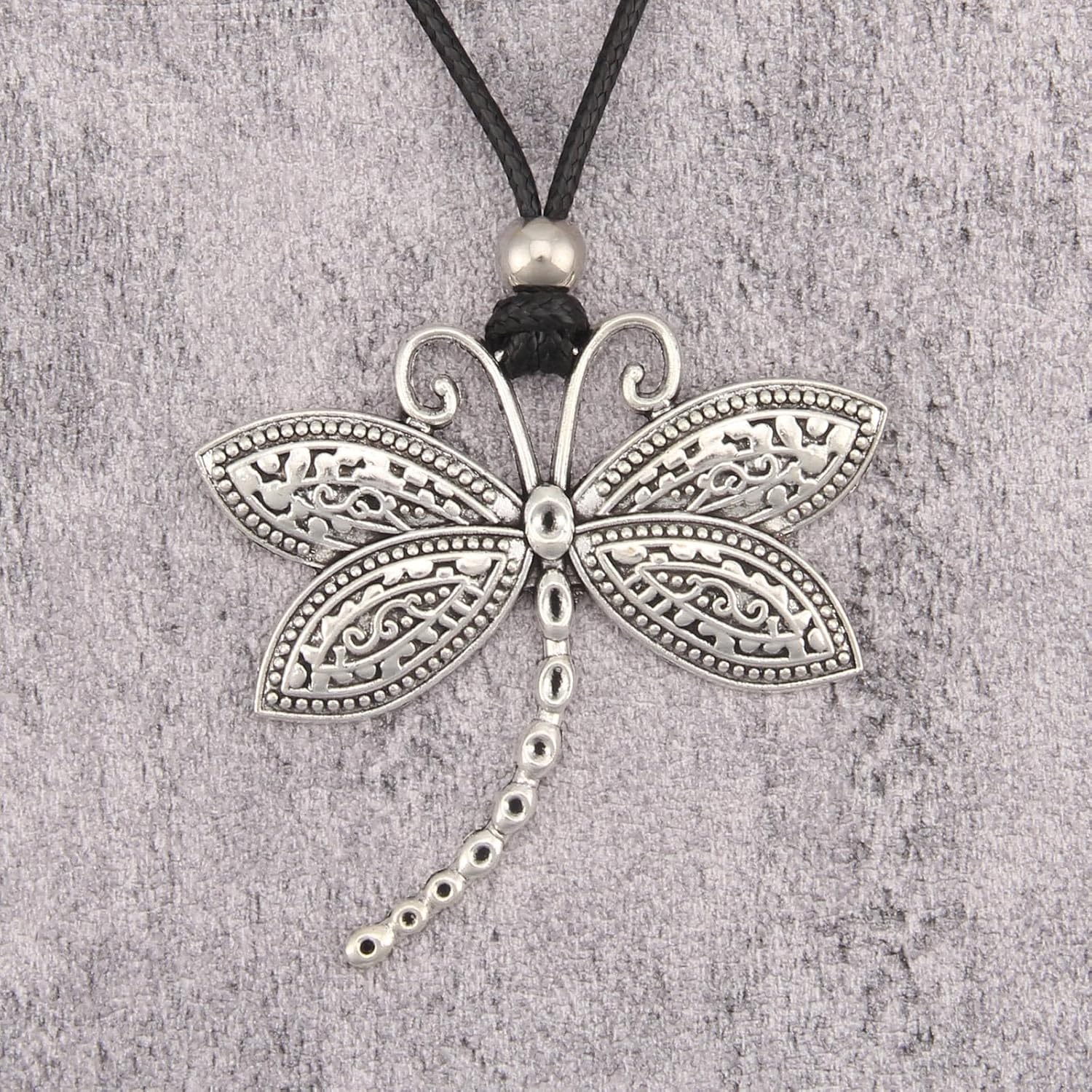 Large Pendant Necklaces Layered Boho Circle Leather Choker Chunky Boho Necklace for Women Long Sweater Necklace Jewelry - Image 3