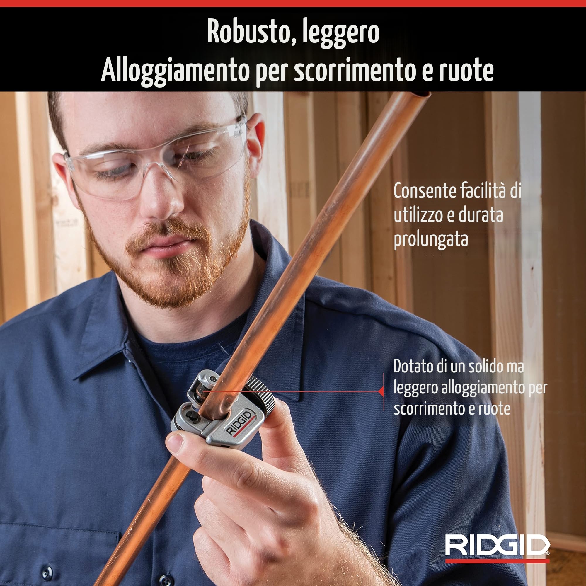 RIDGID 32975 Tagliatubi per spazi ristretti modello 103, tagliatubi da 3 mm a 16 mm