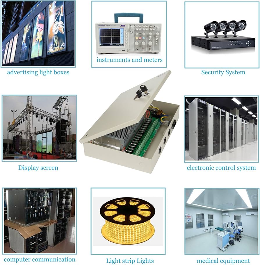 専用 12Box Amazon.com: Xenocam 18 Channel Port 12V DC 30 Amp Amper