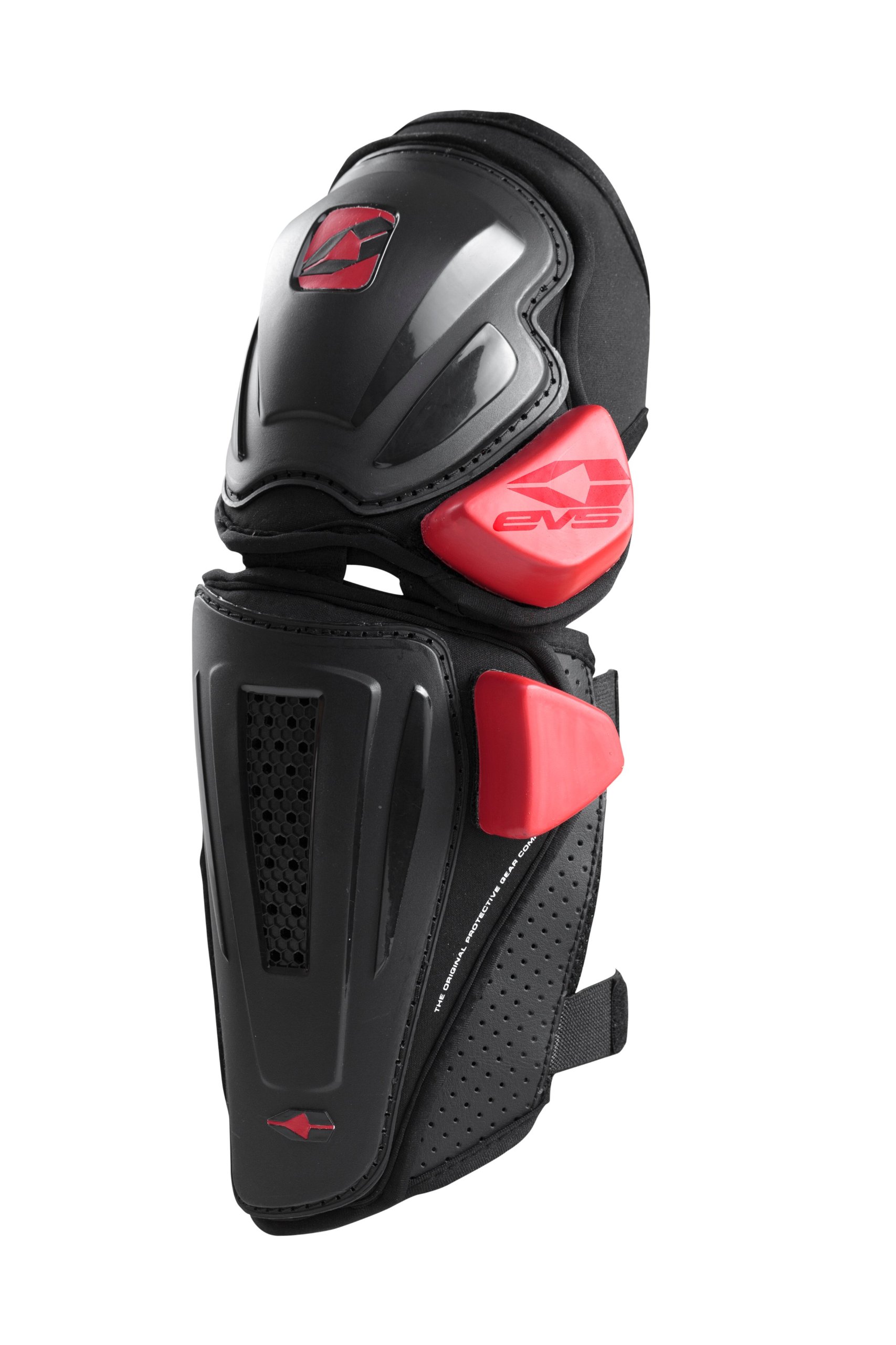 EVS Sports SP Knee Guards - Motorcycle Knee Protection With Replaceable Sliders (Black L/XL)