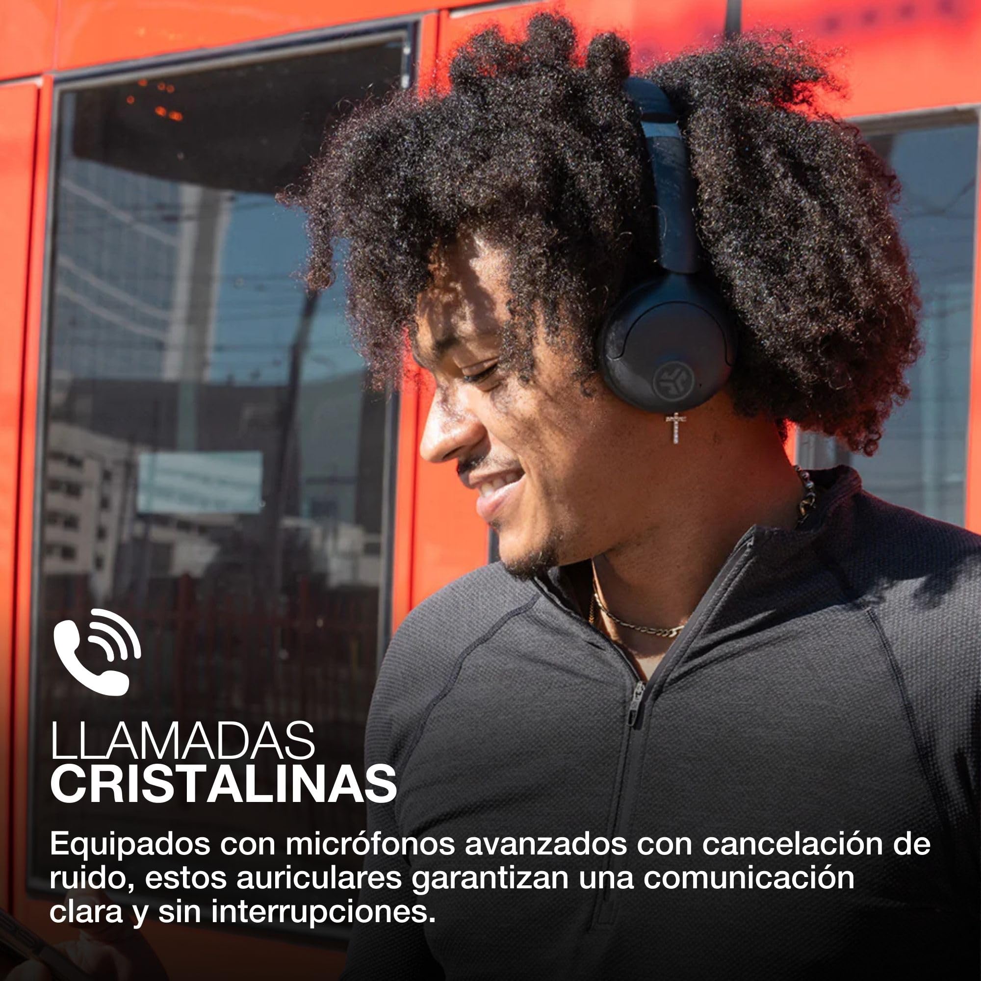 JLab Go Lux ANC Auriculares Inalámbricos Bluetooth con Cancelación Activa de Ruido - Cascos con MicróFono, 70+ Horas de Reproducción, Audio Espacial y Modo Consciente, Malva