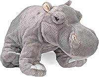 Vista 1 de Wild Republic Hippo Plush, Stuffed Animal, Plush Toy, Gifts for Kids, Cuddlekins 12 Inches,Multi