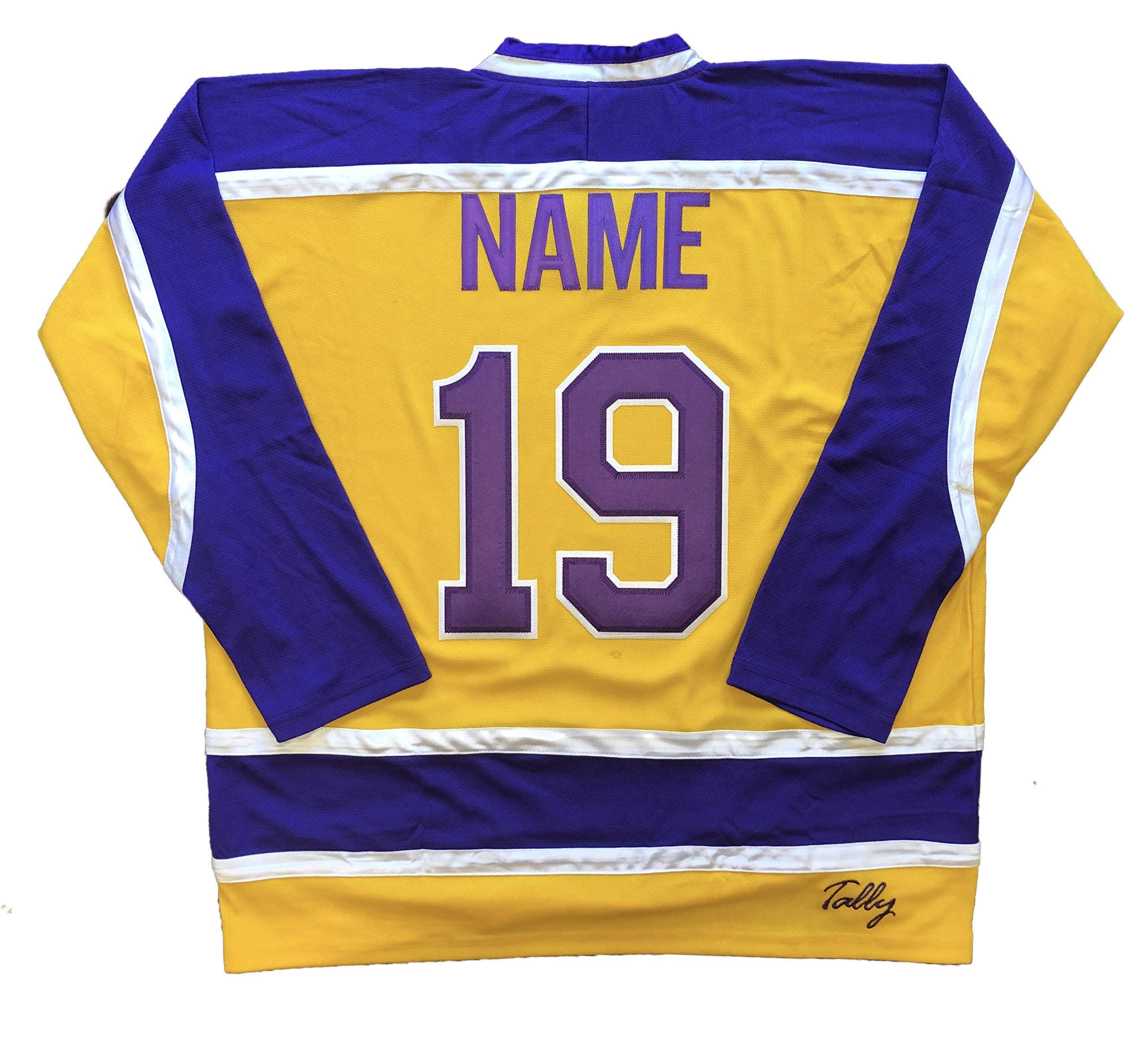 Beer Mug Hockey Jerseys - We are Ready to Customize with Your Name and Number (Gold, Adult XL)