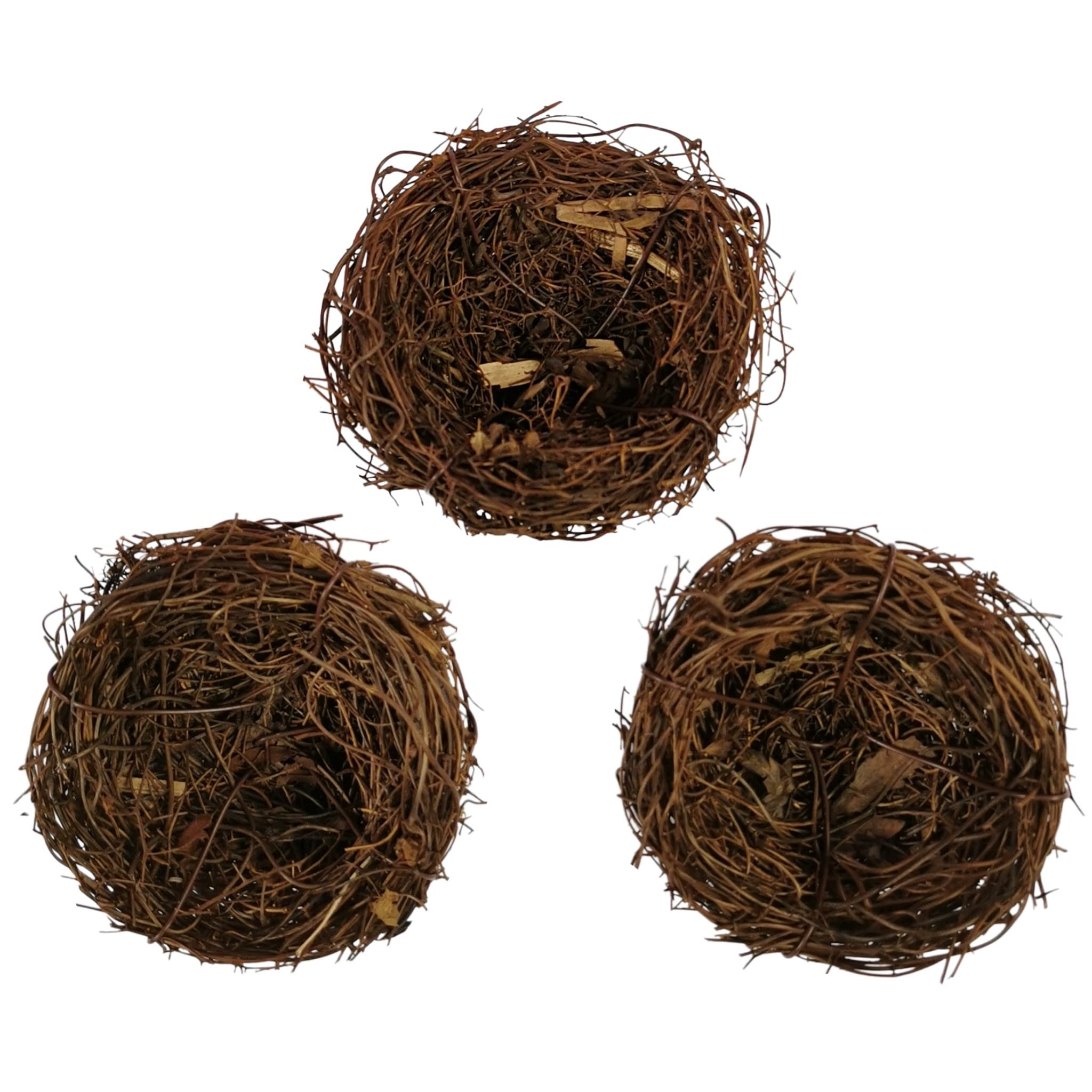 BCreativetolearnArtificial Easter Crafts Birds Nest 3 Mini Nests Easter Decor Craft Nest 6cm Easter Decorations Home