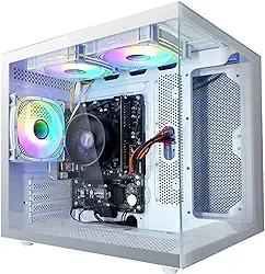 Desktop PC Ryzen7 5700G 8 núcleos 3,8 G (até 4,6 G integrado AMD Radeon Graphics), SSD Nvme 1TB, 16G DDR4 RAM, WiFi 6, torres de jogos pré-construídas computador branco
