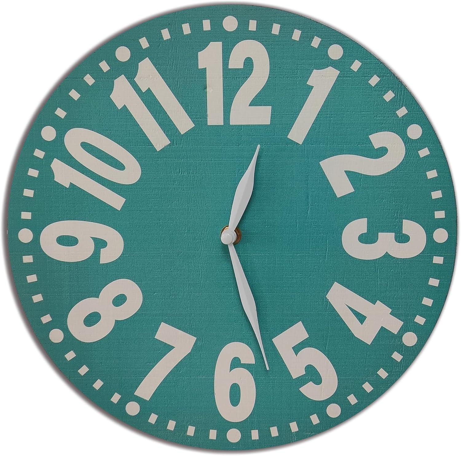 Large White Number Modern Farmhouse Clocks for Walls