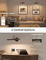 Vista 4 de VOLISUN Luces de imagen para pared, luz recargable de 15.7 pulgadas, funciona con pilas, 3 temperaturas de color, luz de imagen inalámbrica