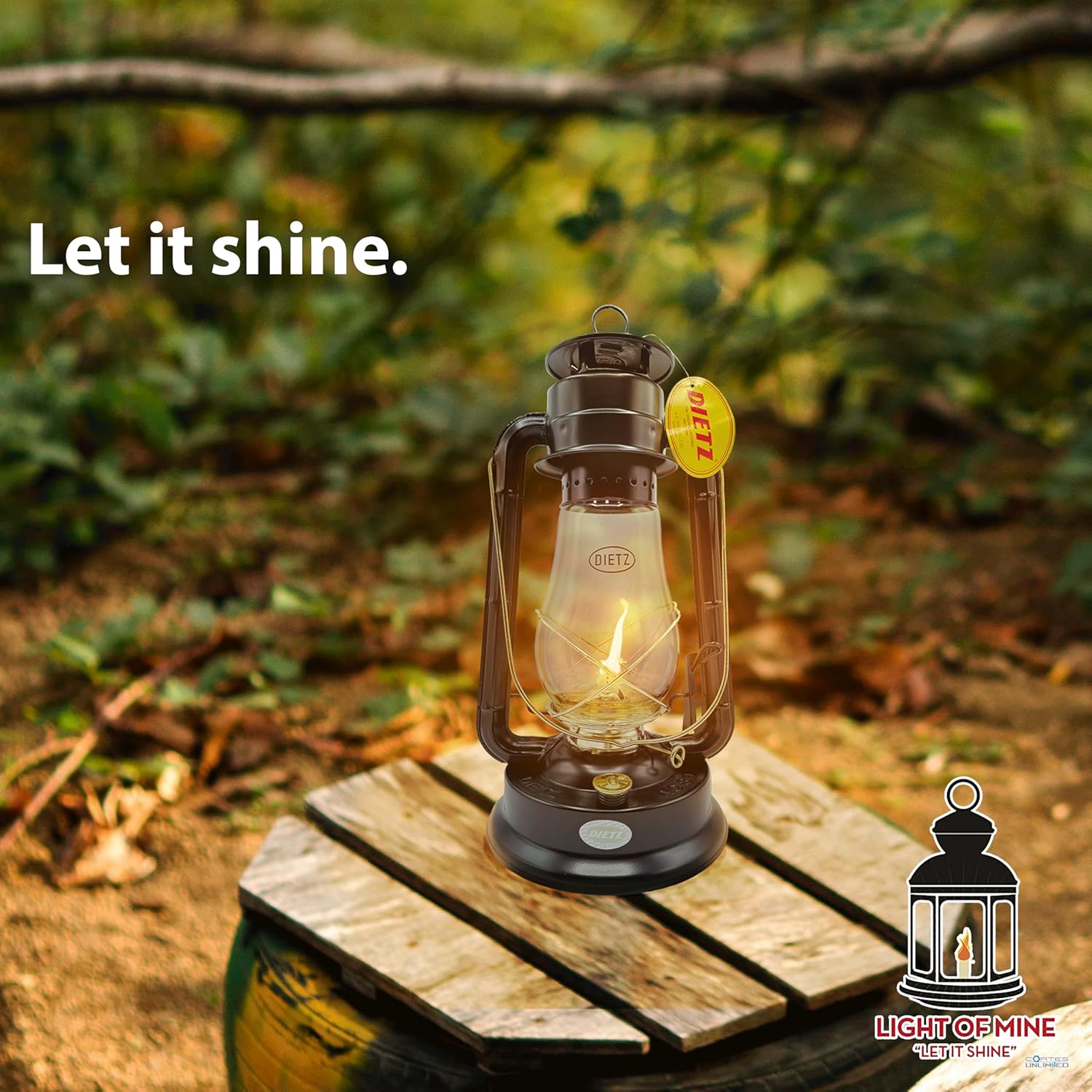 Light of Mine - Dietz #50 Comet Replacement Kit Including Globe, Burner, and 100% Cotton 3/8" Wick Strips (Comet)