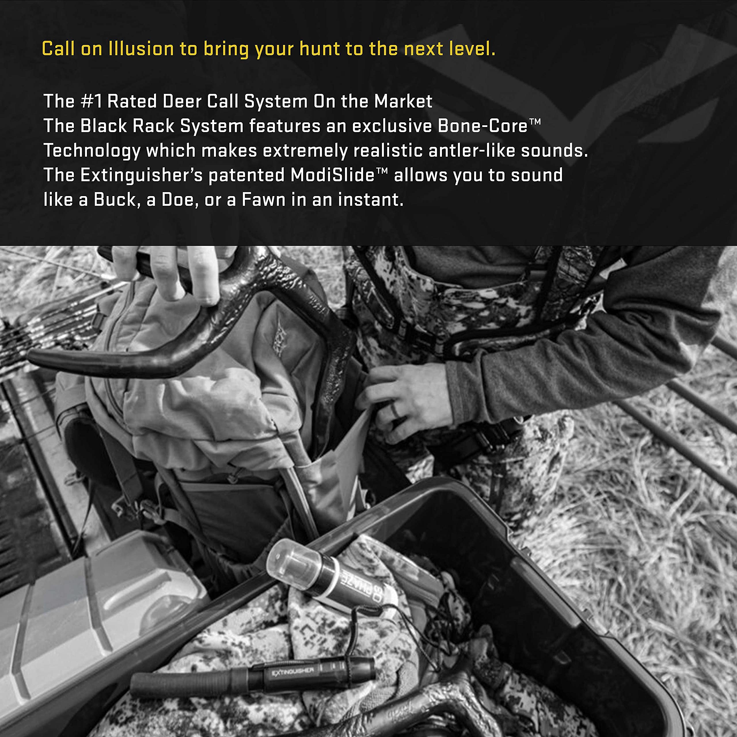 Buck Rattling Racks Snapklik.com : Extinguisher Deer Call + Black Rack Rattling System By ...