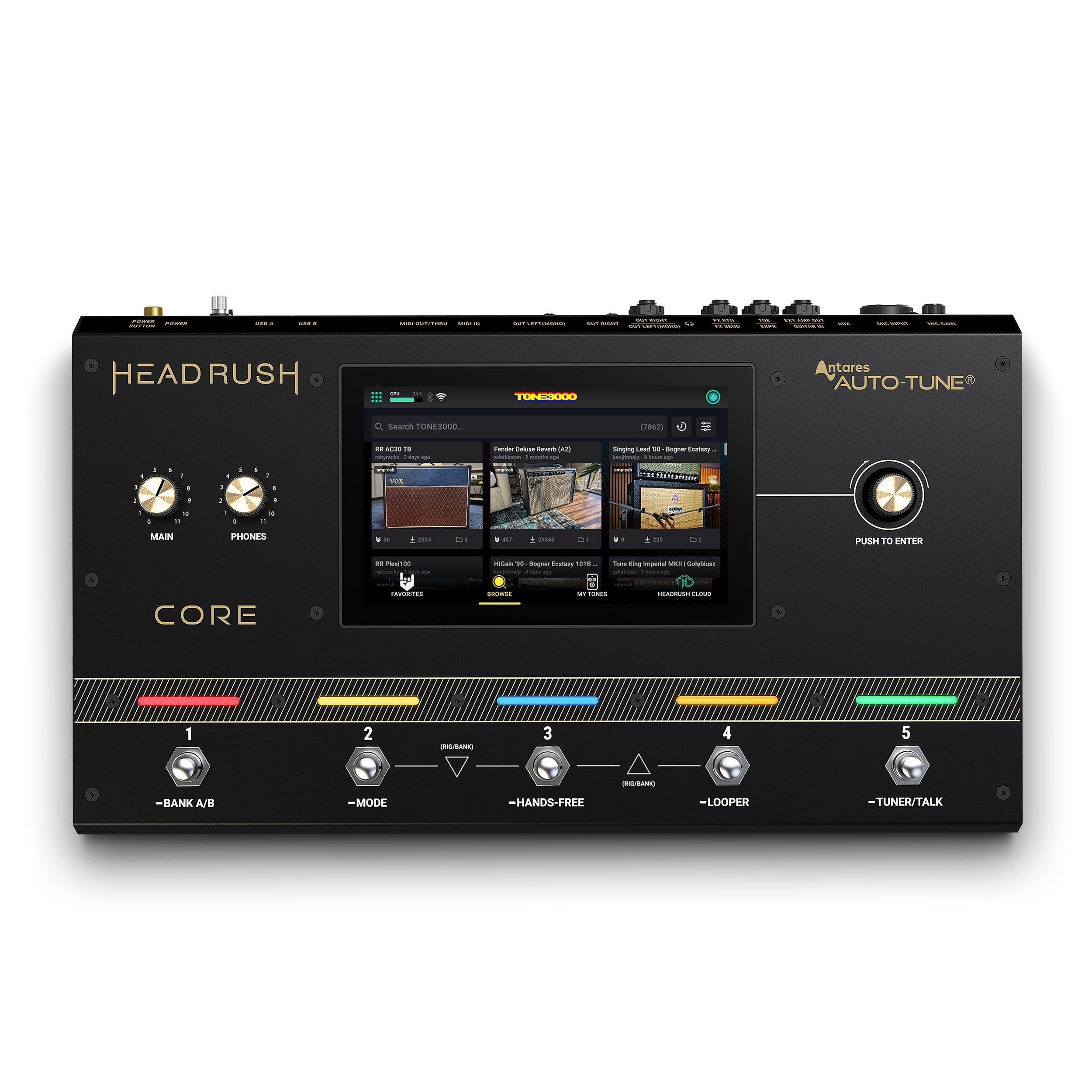 Headrush Core Guitar Multi-effect/Amp Modeler/Vocal Processor Unit