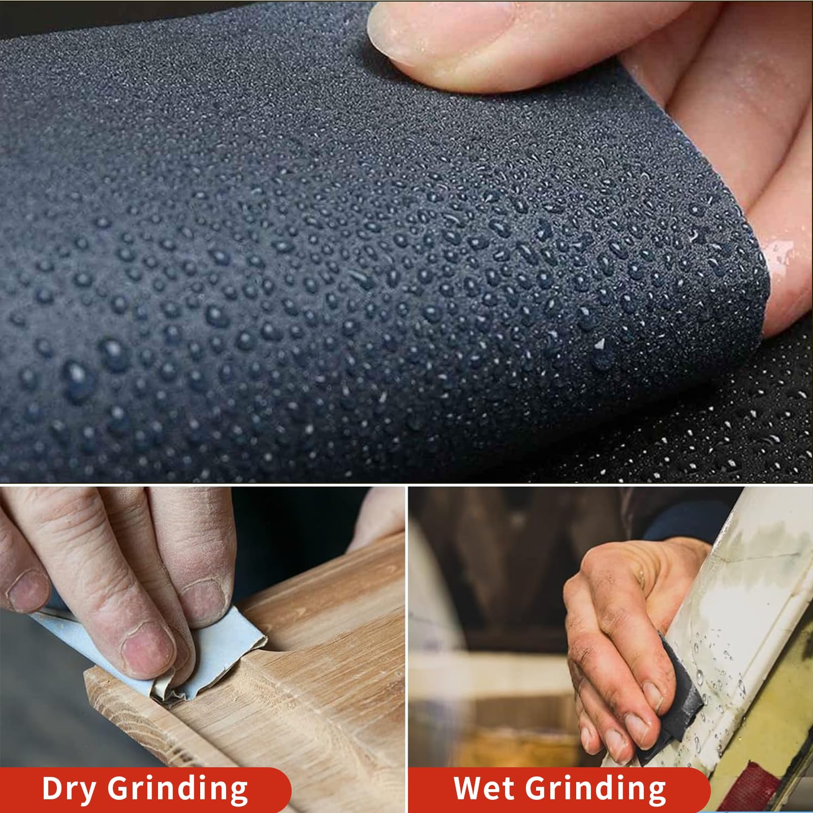 25 pcs 2000 Grit Sandpaper Set Wet and Dry Sandpaper for Wood Walls Metals Cars Sand Paper 9 x 3.6 Inch, gray - Image 4