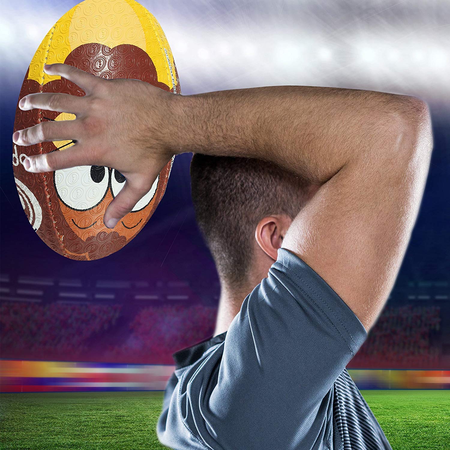 OPTIMUM Rugby-Bälle, im Cartoon-Design