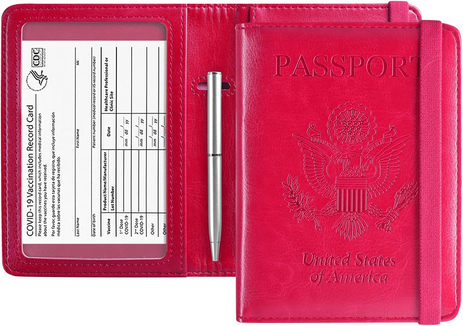 ACdream Passport and Vaccine Card Holder Combo, Cover Case