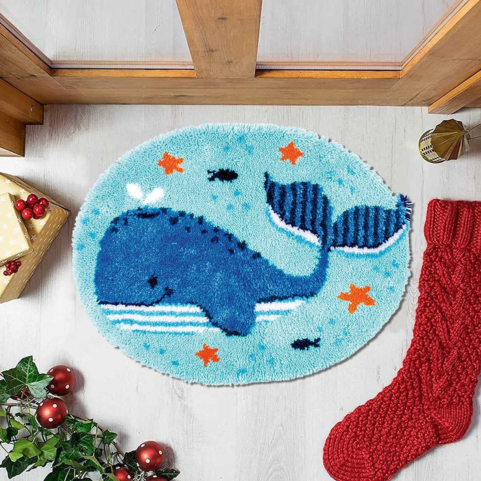 Whale Pattern Latch Hook Kits, DIY Tapestry Arts for Adults Kids, Color  Printed Rug Carpet Needlework for Home Decoration Festival Gift :  Amazon.ca: Home