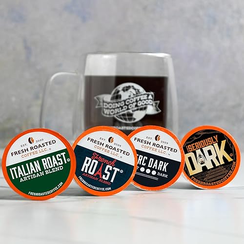 Miniatura 88 de Fresh Roasted Coffee, Peaberry de Tanzania, tostado ligero, Kosher, compatible con K-Cup, 24 cápsulas