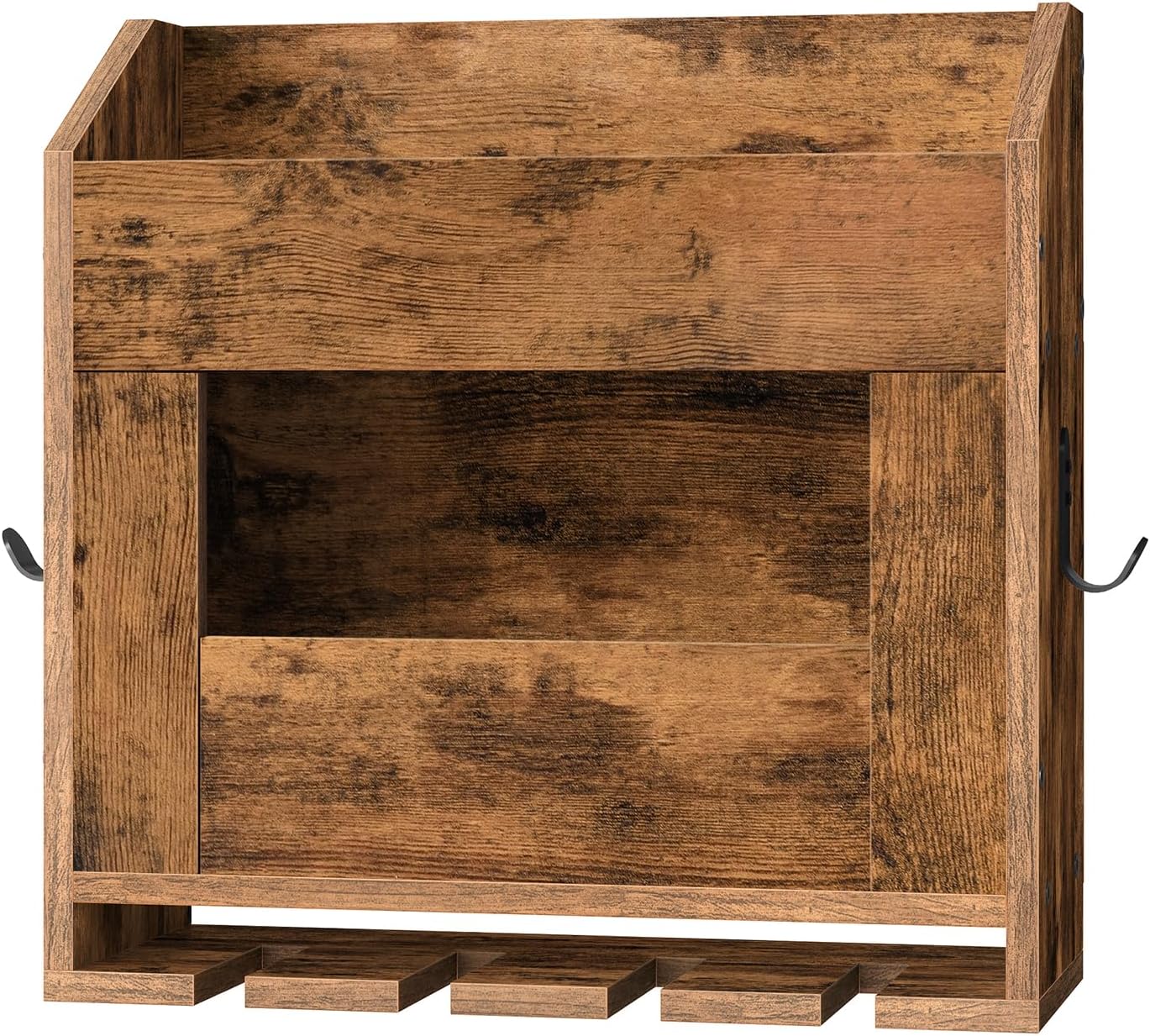 HOOBRO Wall Mounted Wine Rack, Wall Wine Rack with Glass