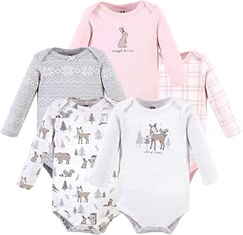 Bodyset In Cotone Unisex Baby Hudson Baby, Manica Corta, 'New Here', Taglia 18-24 Mesi
