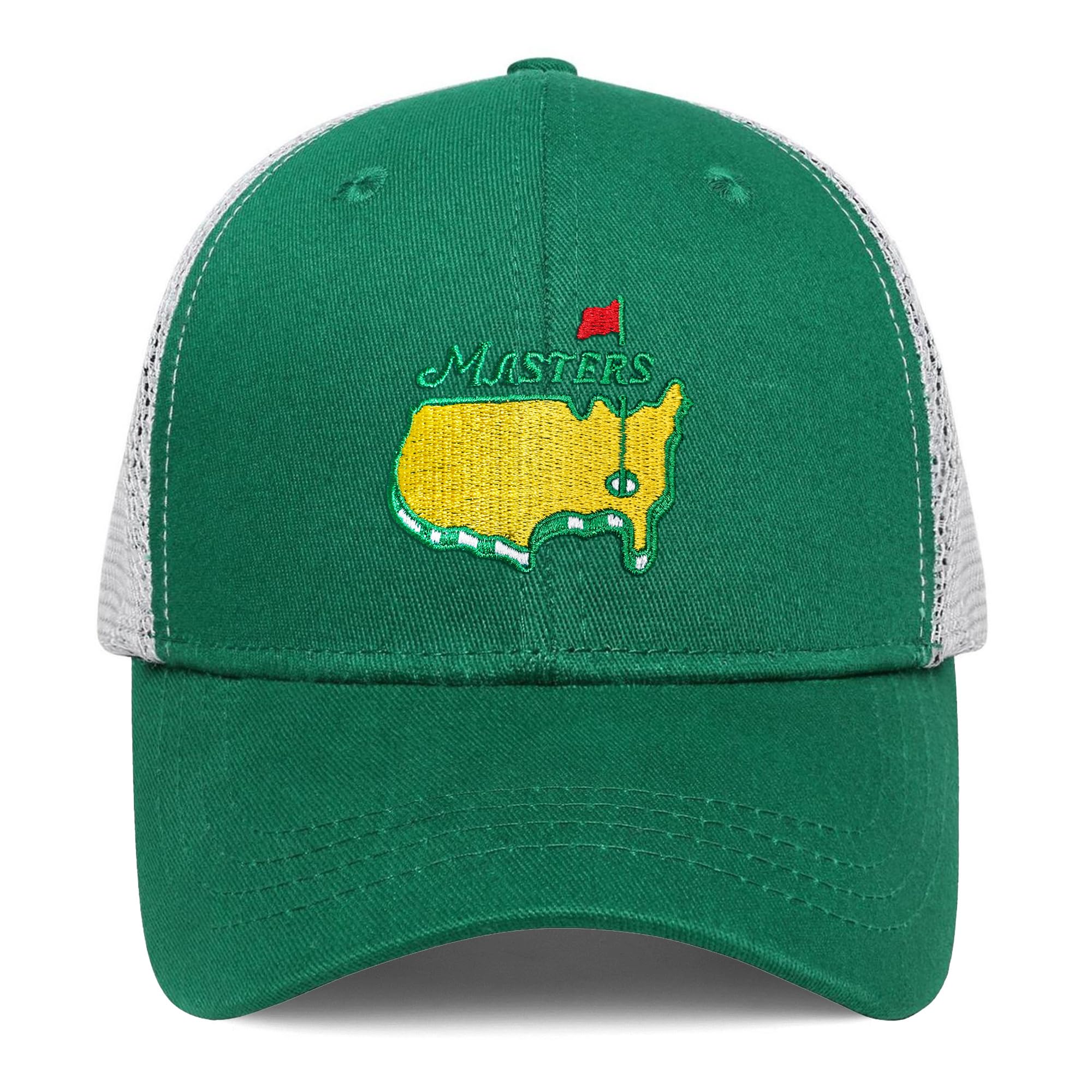 PangyaoEmbroidered Golf Hat for Men Women Green Hat Ball Baseball Cap