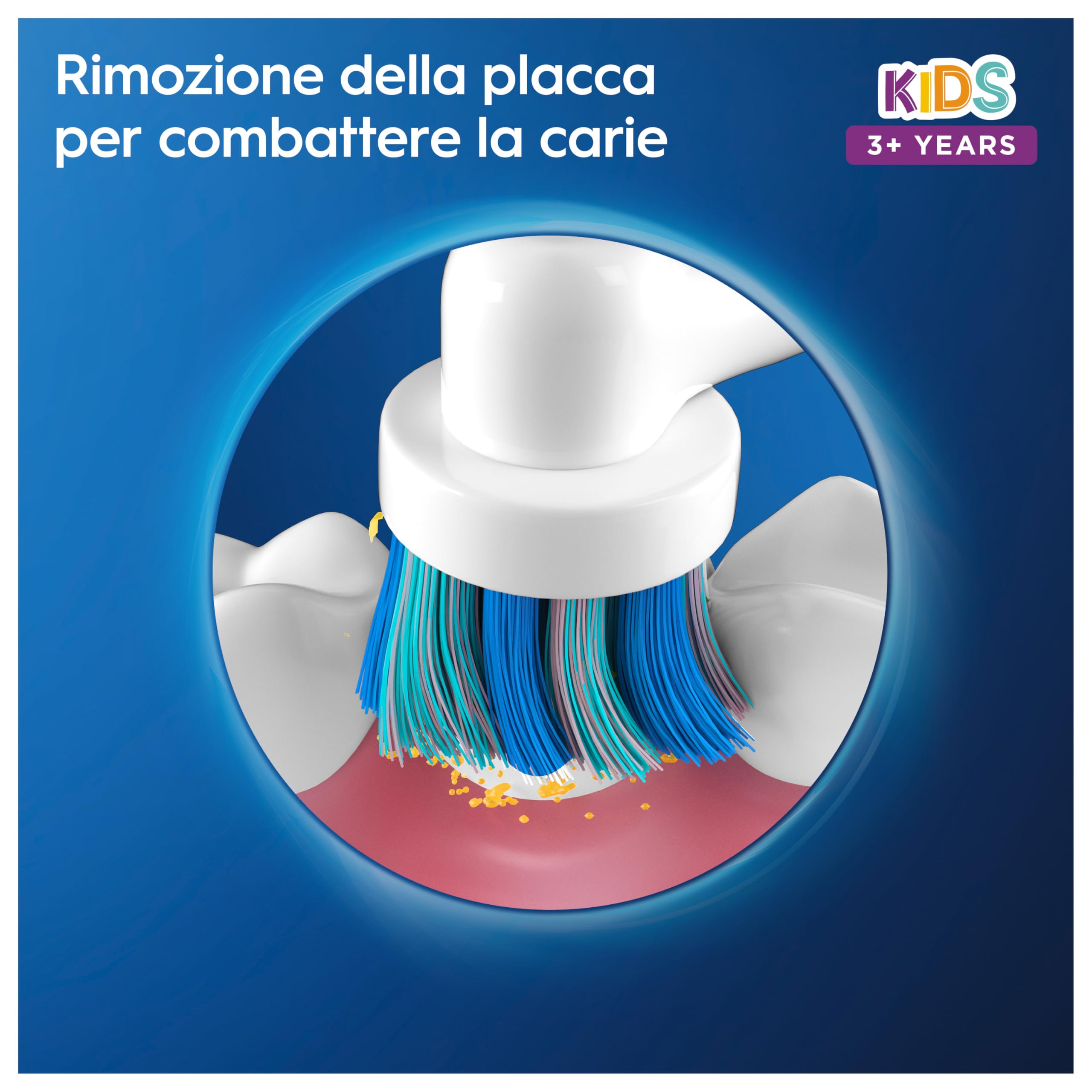 Oral-B Testine di Ricambio Kids 3+, Bianche, 8 Ricambi - 8 Testine di Ricambio per Spazzolino Elettrico Pro Kids 3+, Marvel Spiderman, con Setole Morbide, per i Bambini dai 3 Anni in Su