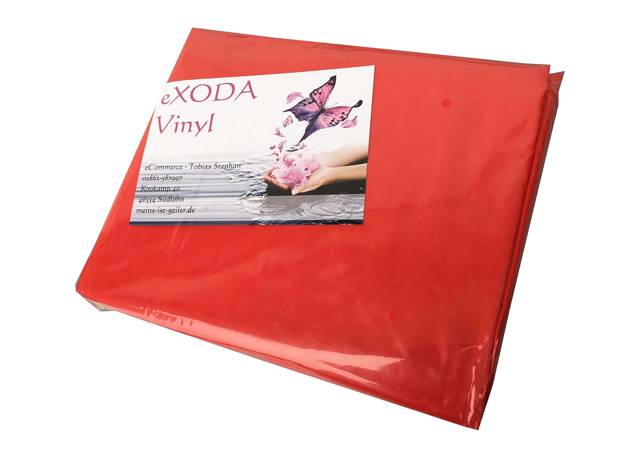 eXODA prześcieradło na nietrzymanie moczu, kolor czerwony, 180 x 260 cm, nakładka na nietrzymanie moczu, nadaje się do prania w pralce do 95°, również dla dzieci