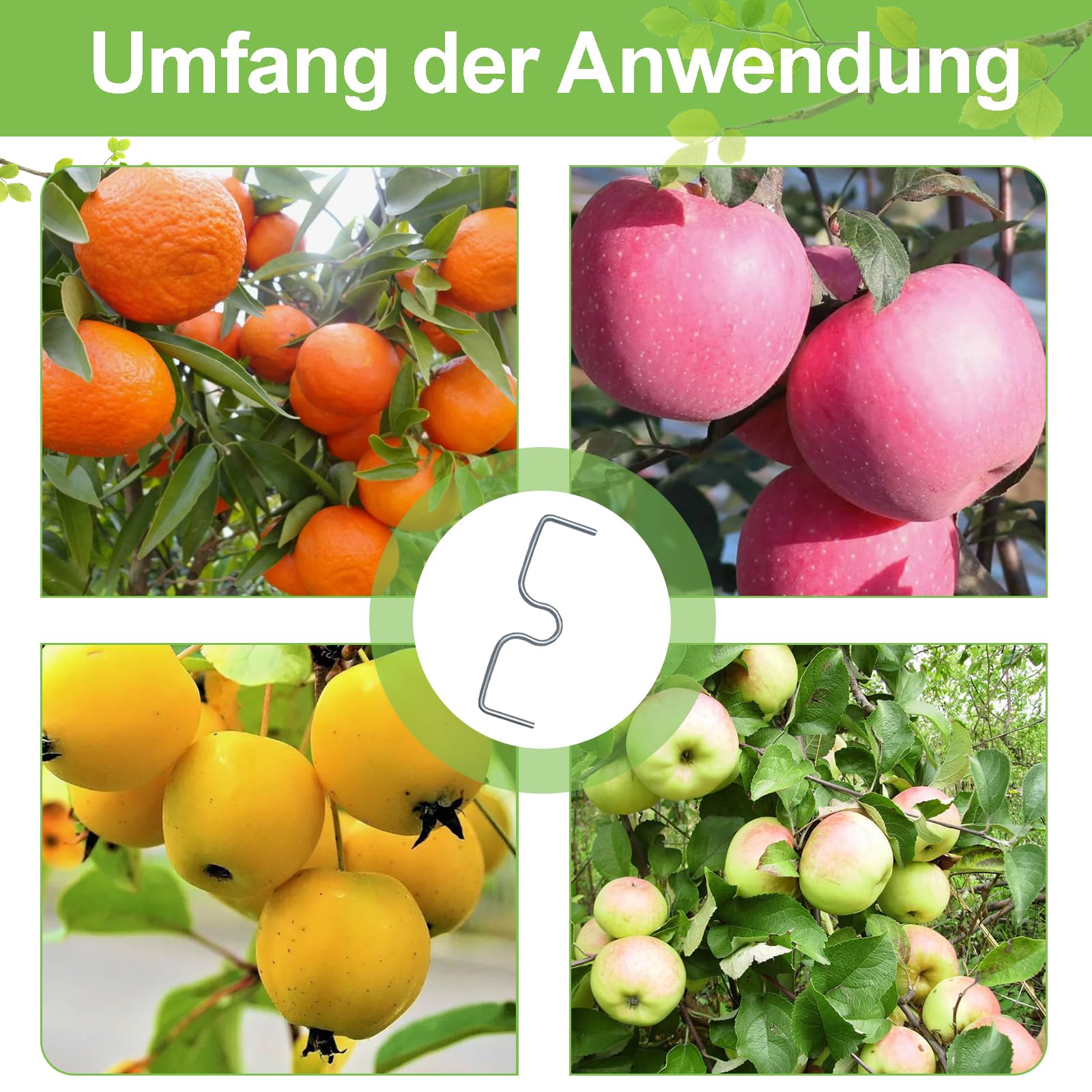 19 Stück 13cm Astzieher Metall, Astfixierer für Gartenbäume, Pflanzenstützen Astspreizer für Obstbäume, M Förmiger Astspreizer, Tragbare Landwirtschaftliche Werkzeuge, zum Spreizen von Obstbaumzweigen
