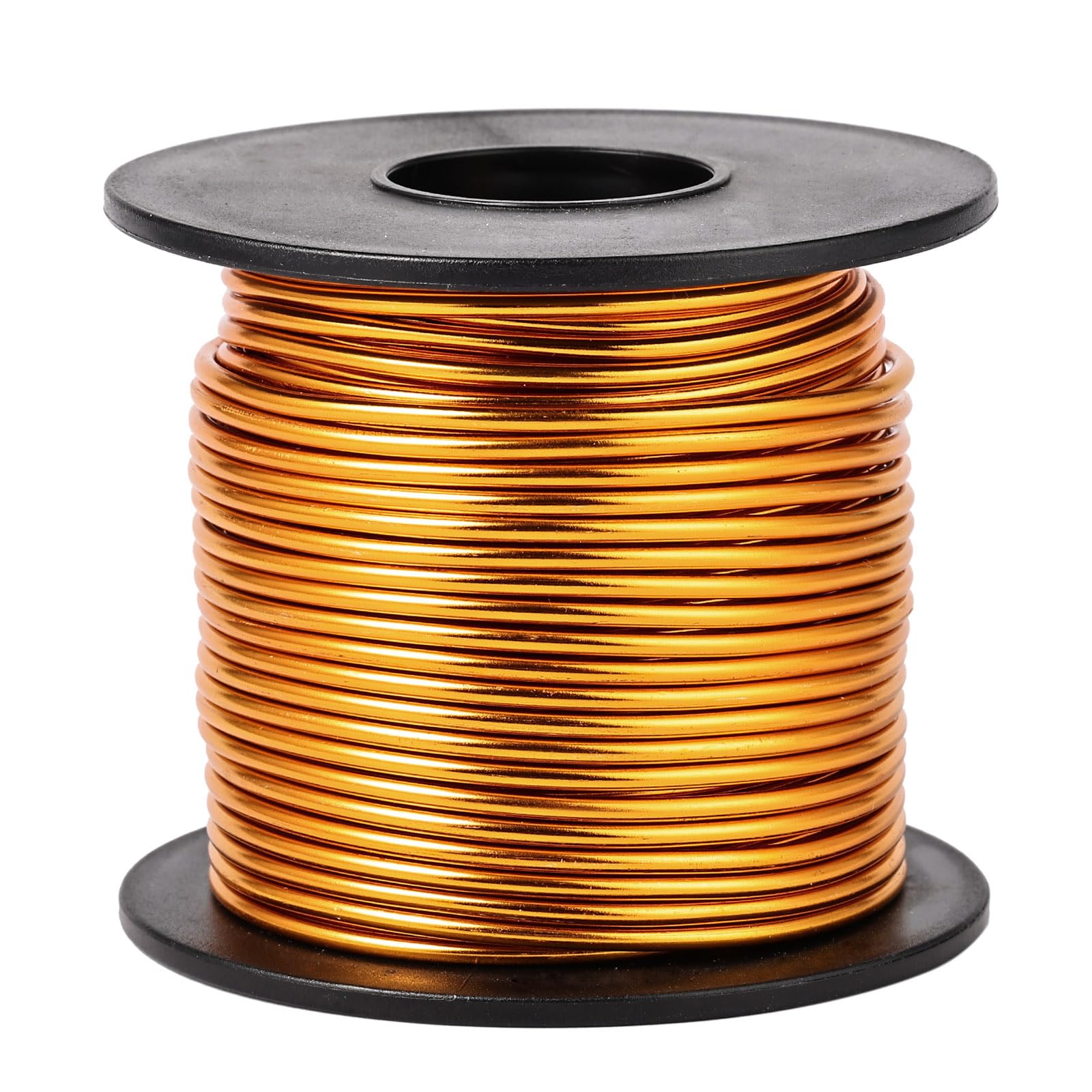 Aluminum Craft Wire, 75 Feet 1.5mm/ 16 Gauge Bright Gold Bendable Soft Metal Aluminum Sculpting Wire Roll Bulk for DIY Crafts Jewelry Making