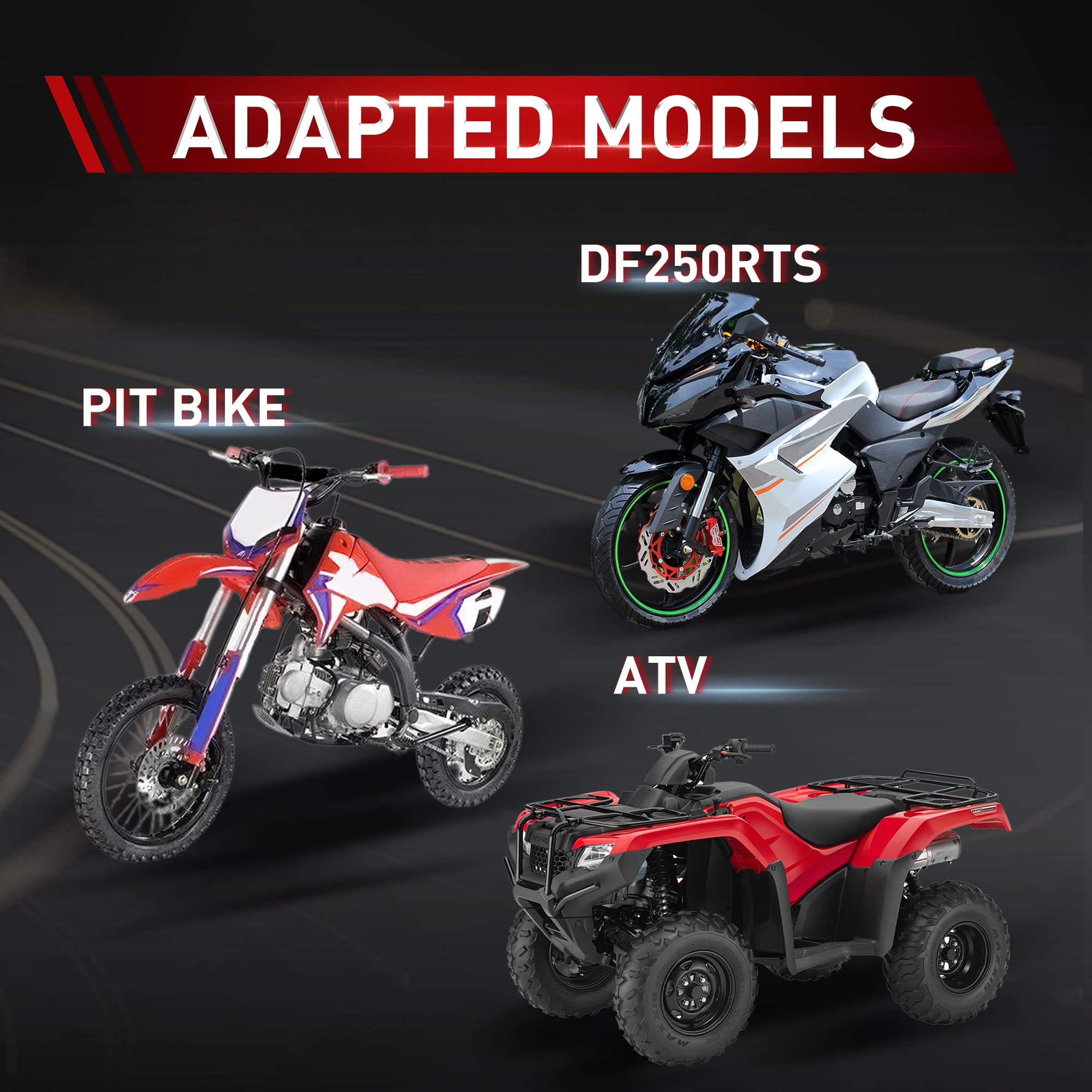 WOOSTAR Pignone Moto Anteriore 428 15 Denti 20mm per 50cc 70cc 90cc 110cc 125cc Dirt Pit Bike Mini Bike ATV Quad Ciclomotore