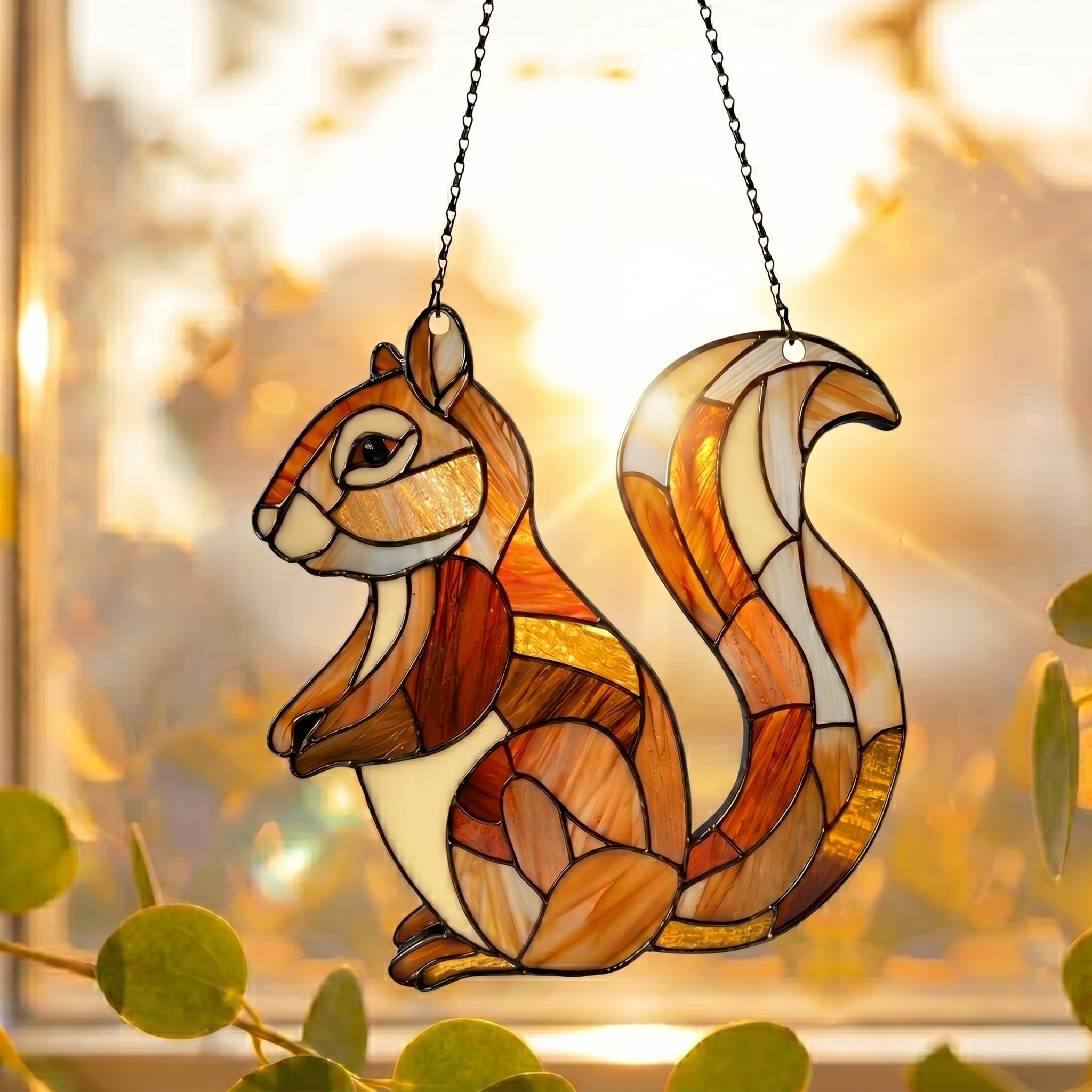 Squirrel Acrylic Ornament Gift for Animal Lovers Christmas Decor