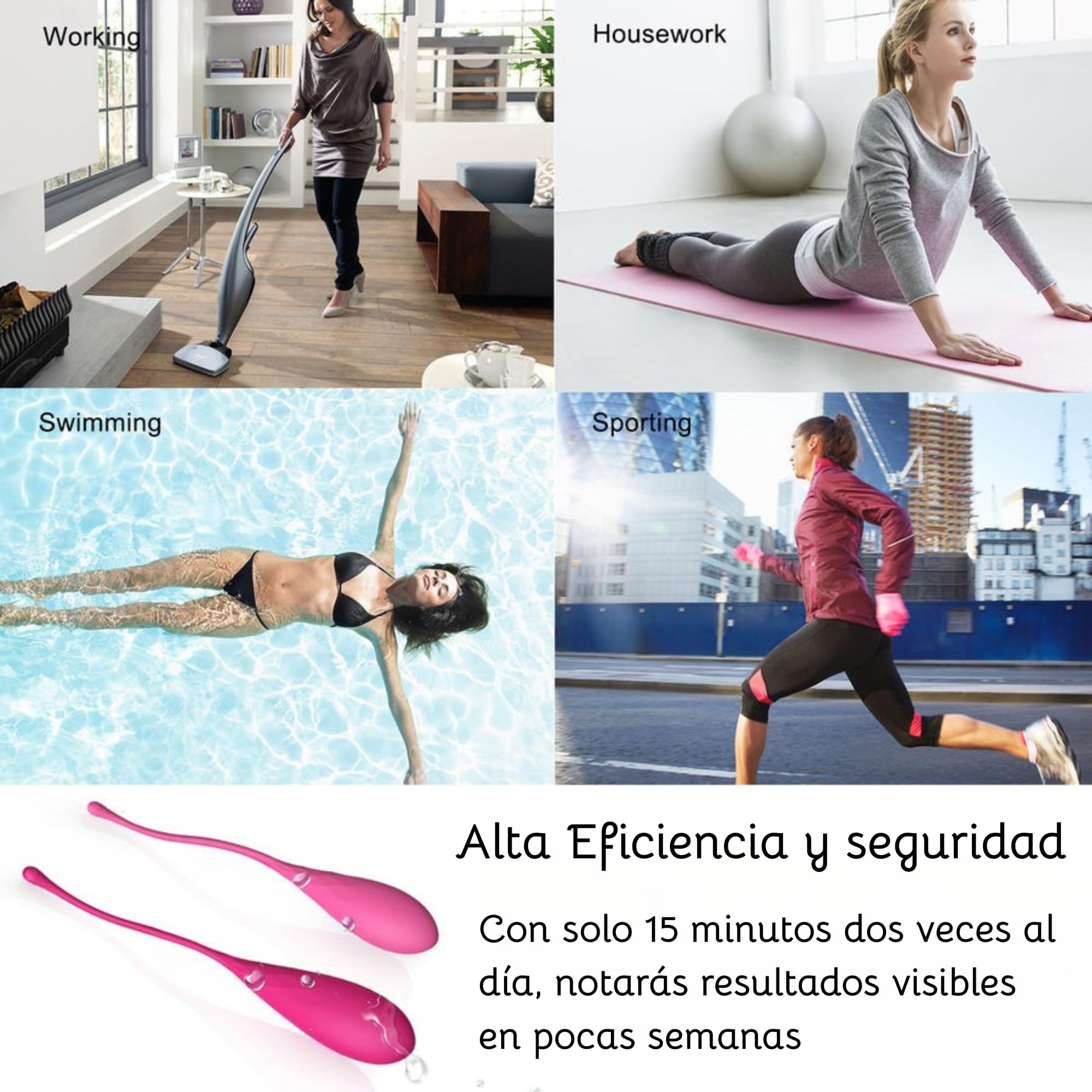 Pesas Kegel para Ejercicios | Control de la Vejiga y Ejercicios del Suelo Pélvico - Fortalece los Músculos Pélvicos y Previene la Incontinencia Urinaria, Kegel Bolas Chinas