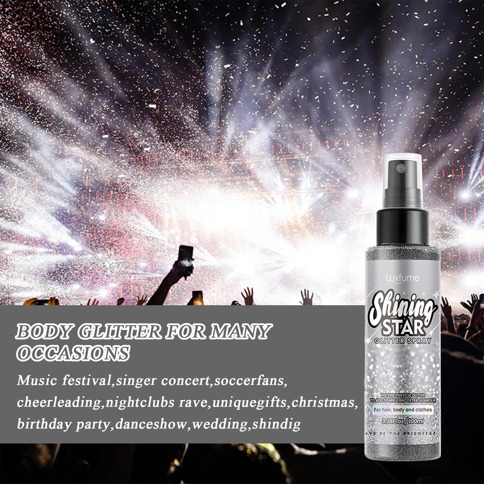 Spray glitter glitter glitter spray per capelli e twill glitter spray glitter glitter per fai da te spray glitter per capelli spray glitter per capelli spray glitter vestiti body glitter spray glitter