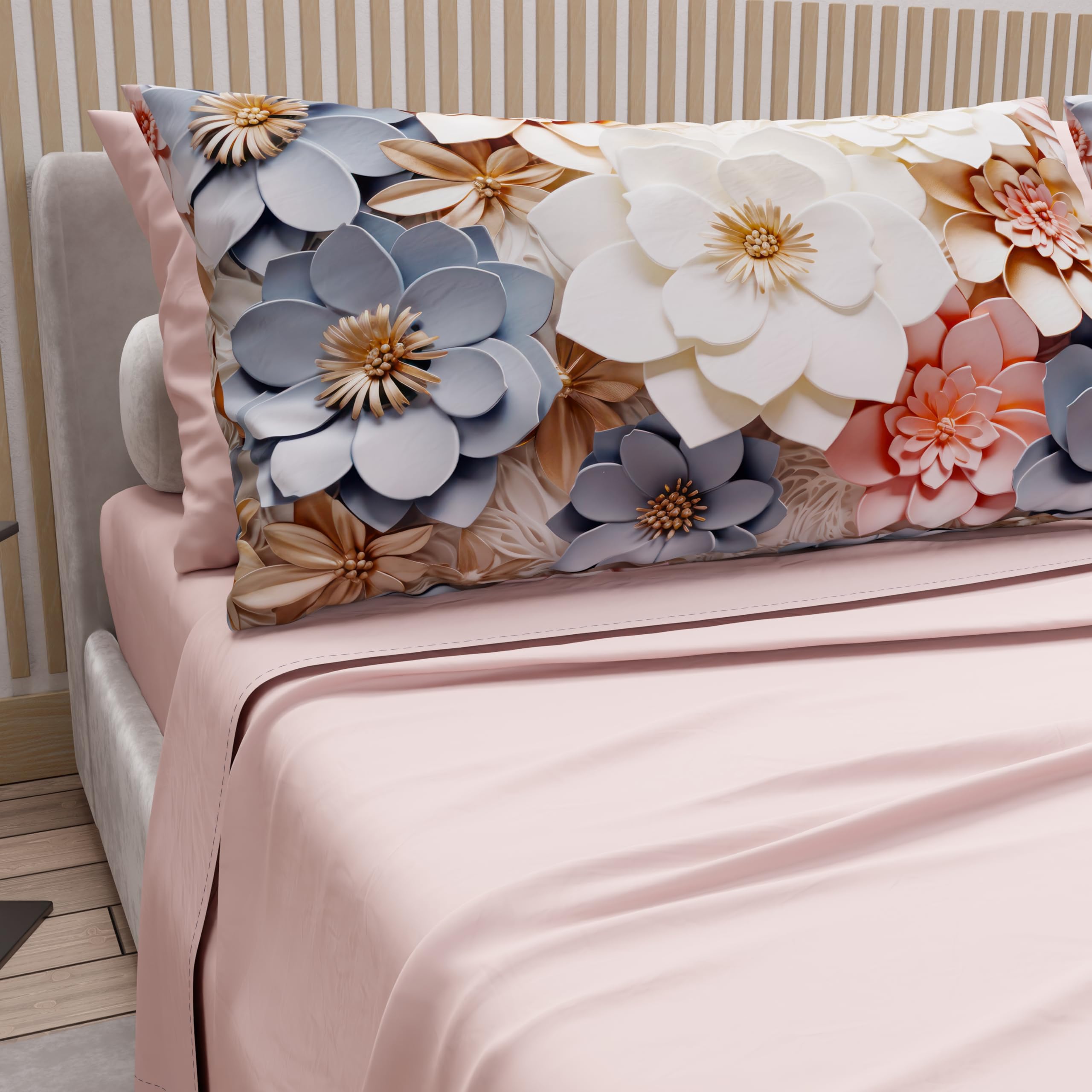 PETTI Artigiani Italiani, Cotton Sheets with Pillowcases in Digital Print, Single Bed Sheet, Single Bed Set