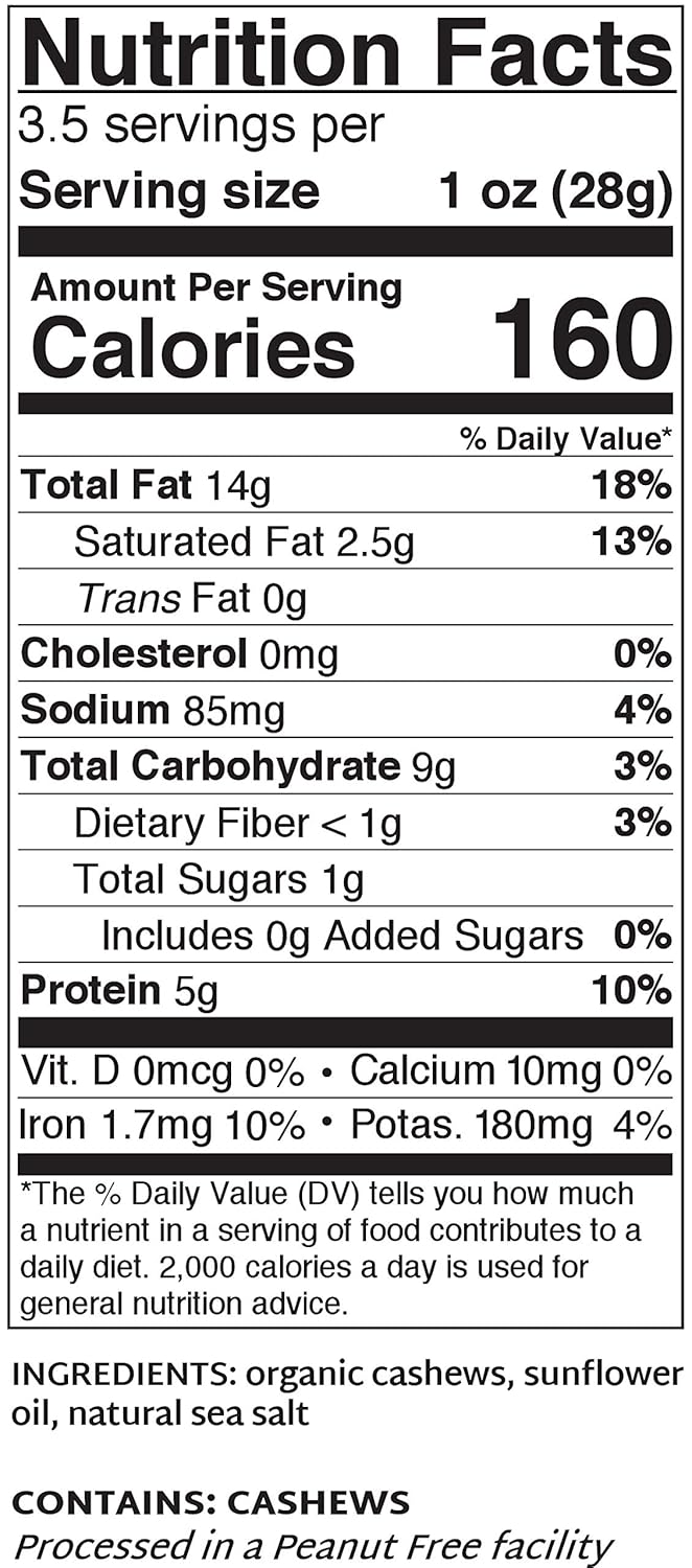 Beyond Organic Roasted & Salted Cashews 3.5 oz (Multipack) (5)